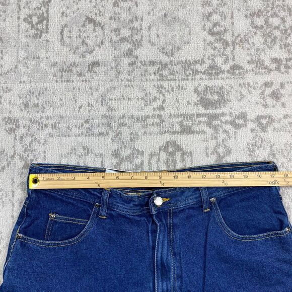 NEW Sandy River Jeans Blue Straight Relaxed Men's Flannel Lined Jeans Size 38x29 - Picture 4 of 6